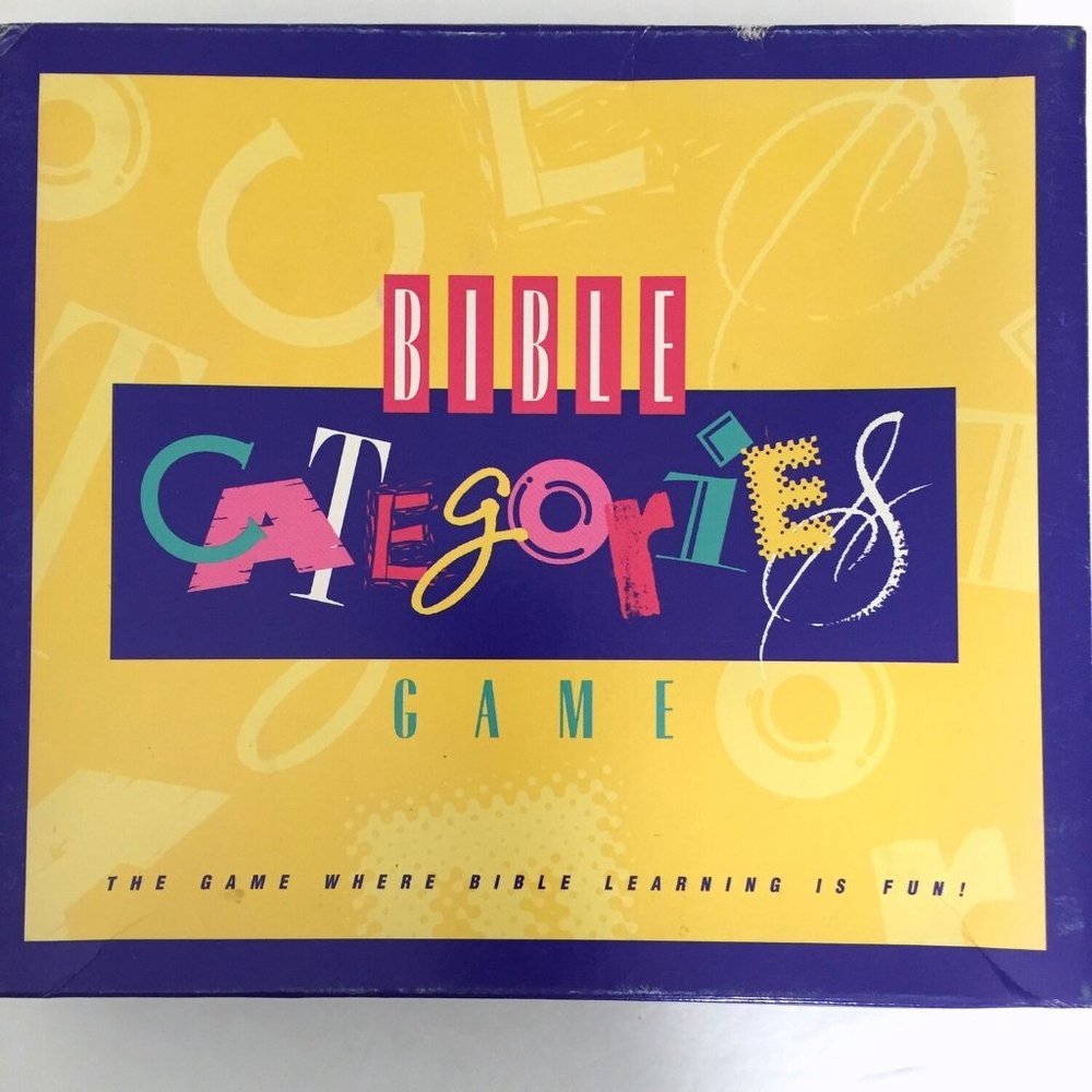 Bible Categories Game Bible Learning Fun Ages 12 to Adult Timer Not Included